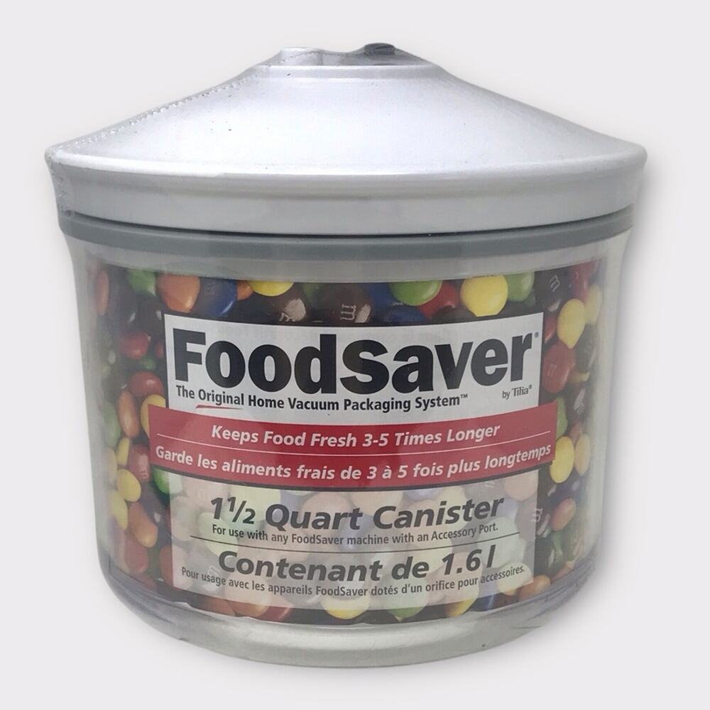 FoodSaver NEW 1.5 Quart Sealed Canister Vacuum Seal Open Stock